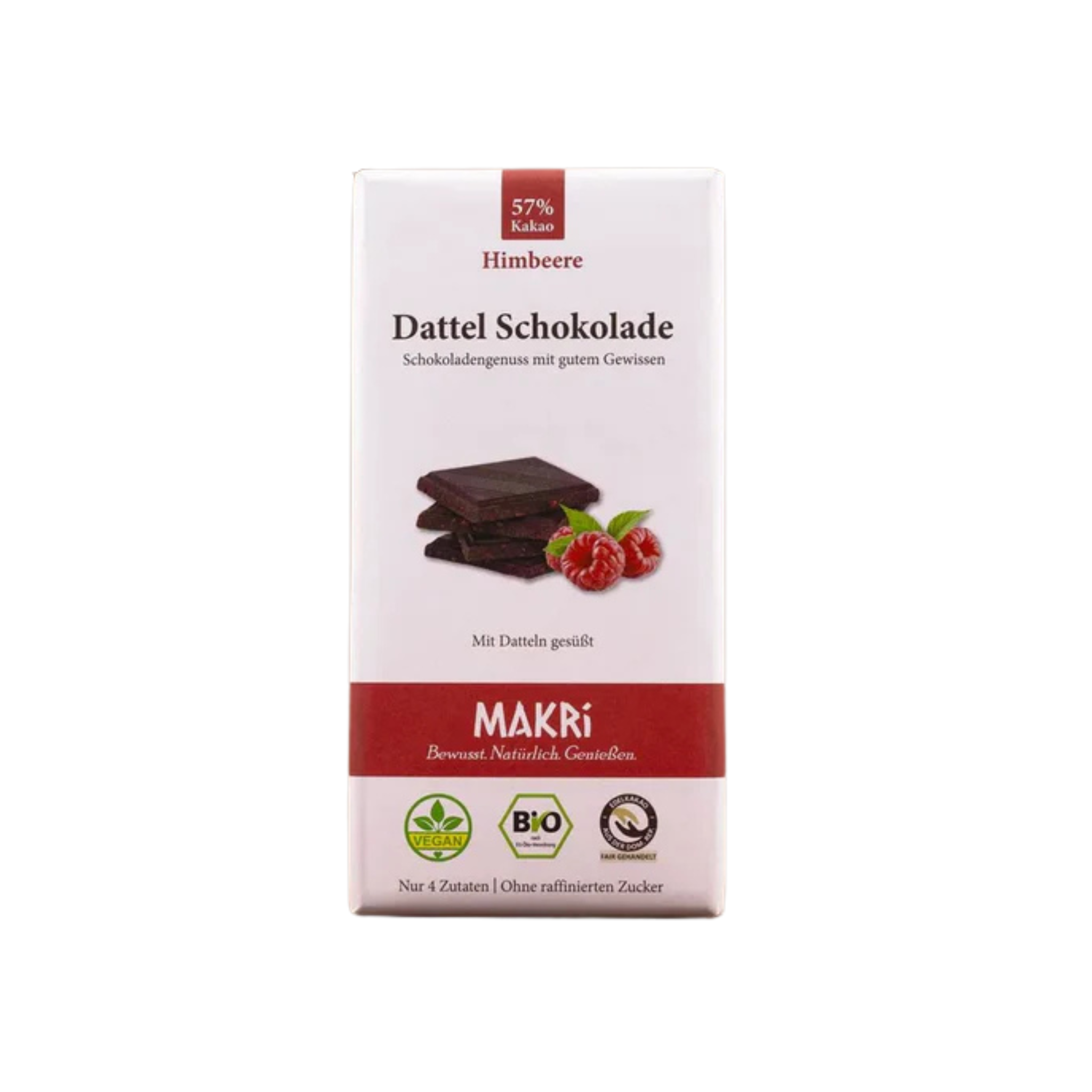 Dattel Schokolade - Himbeere 57% Kakao
