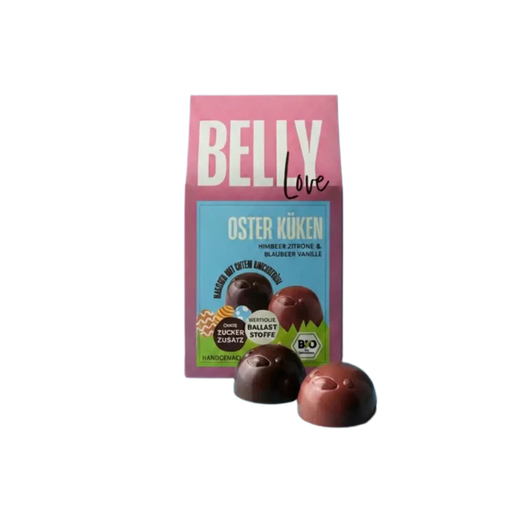 Osterküken Pralinen – Blaubeere & Himbeere (ohne Haushaltszucker)
