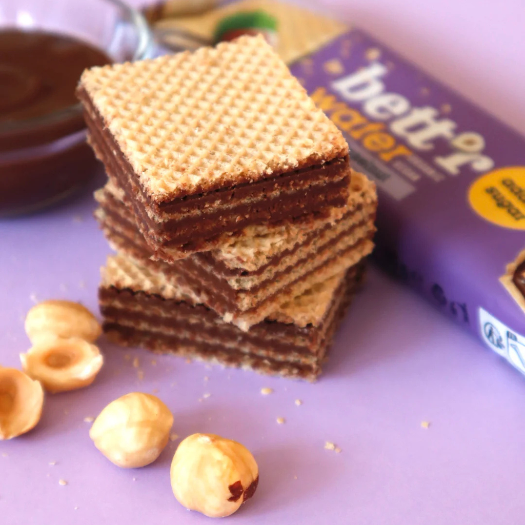 Waffel mit Kakao Haselnusscreme ohne Zuckerzusatz