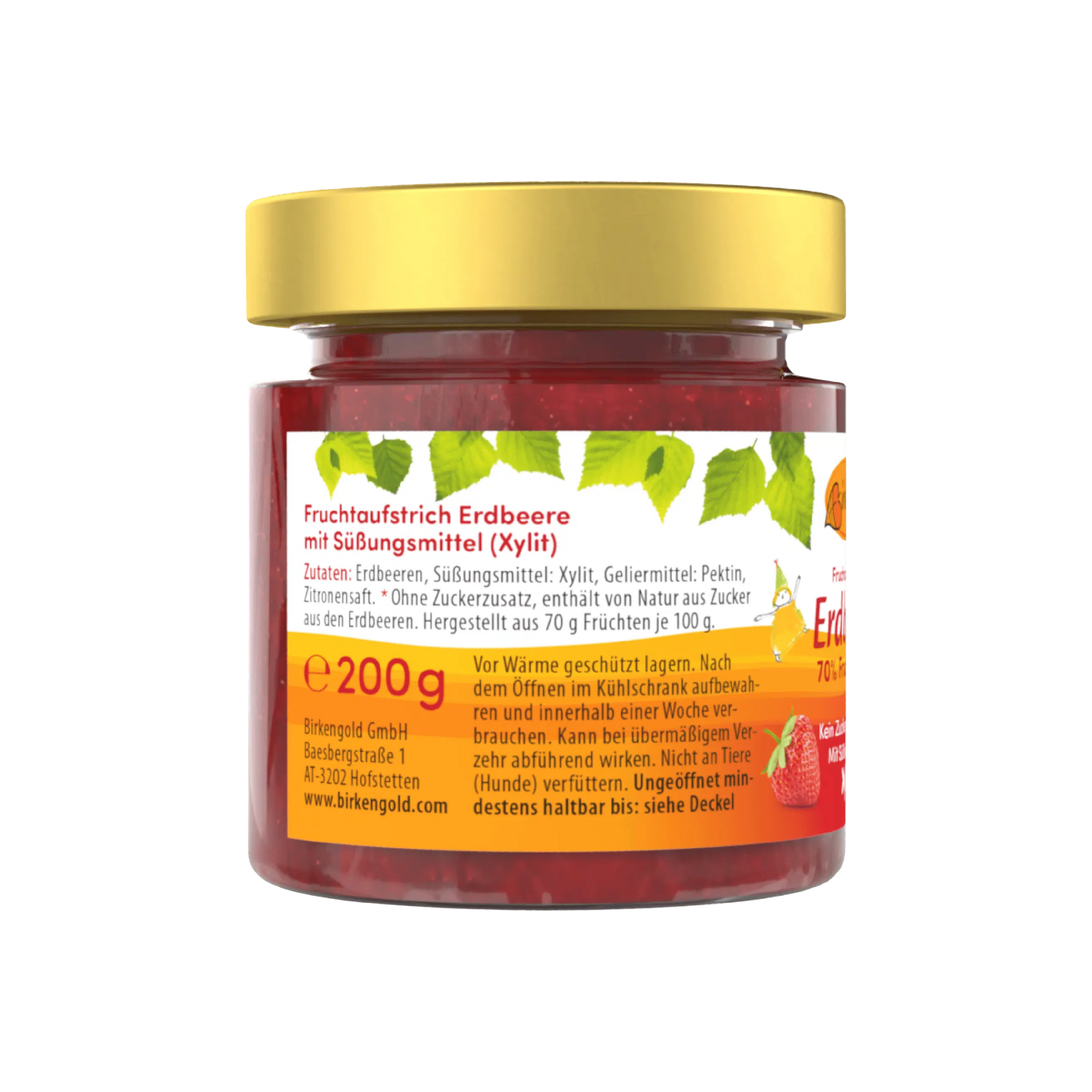 Fruchtaufstrich Erdbeere mit Xylit gesüßt