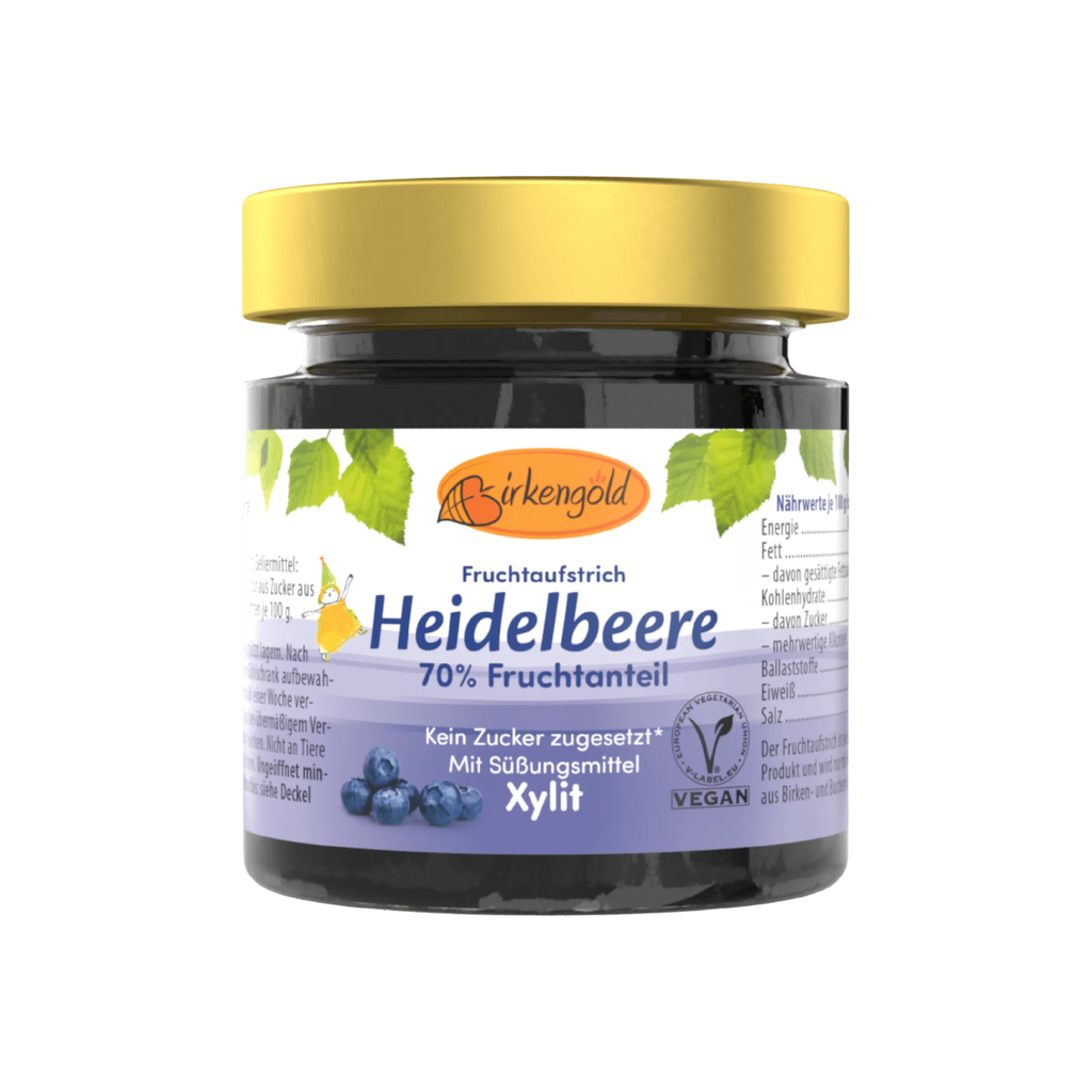 Fruchtaufstrich Heidelbeere mit Xylit gesüßt